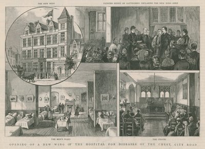 Opening a New Wing of the Hospital for Diseases of the Chest, City Road, London by English School