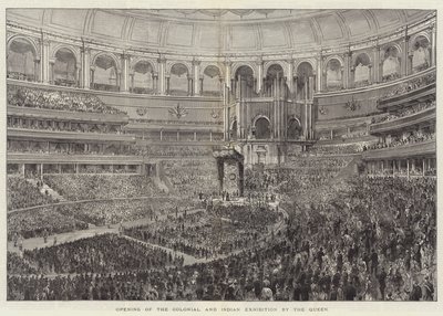 Opening of the Colonial and Indian Exhibition by the Queen by English School