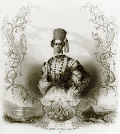 Otto, king of Greece by English School