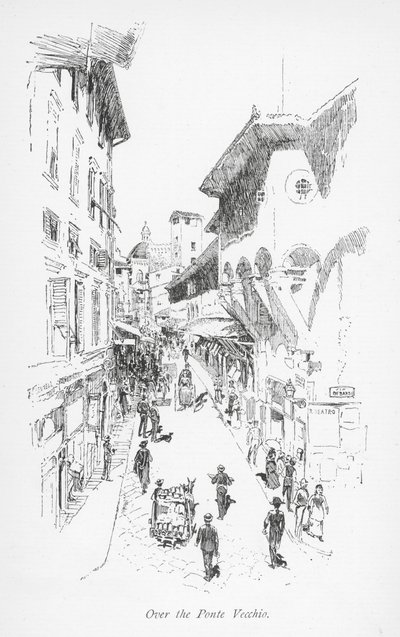 Over the Ponte Vecchio by English School