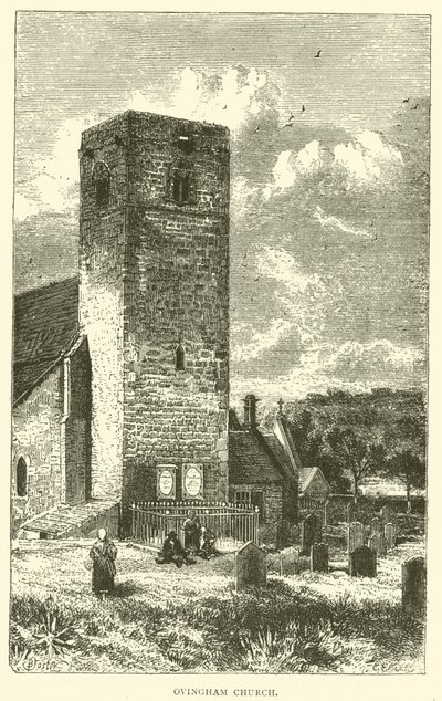 Ovingham Church by English School