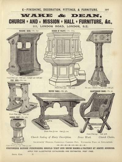 Page from The Architects, Surveyors and Engineers Compendium 1892 by English School