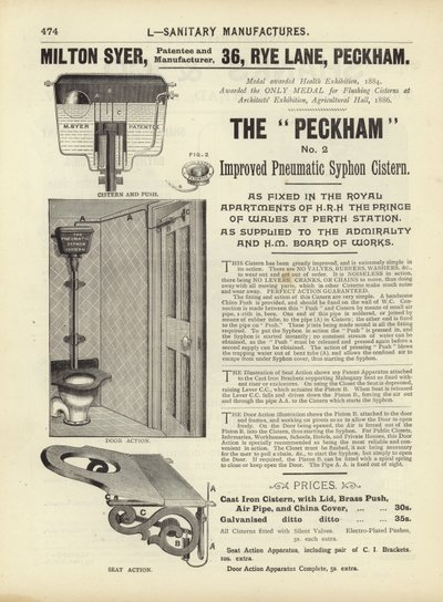 Page from The Architects, Surveyors and Engineers Compendium 1892 by English School