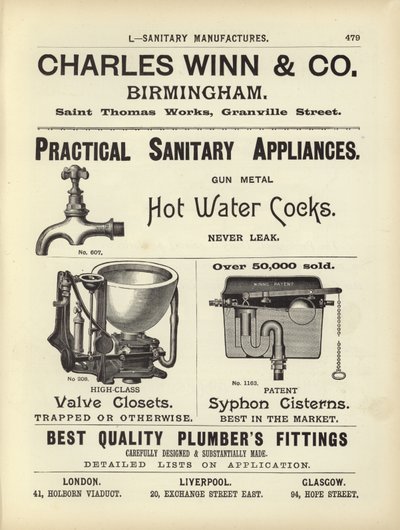 Page from The Architects, Surveyors and Engineers Compendium 1892 by English School