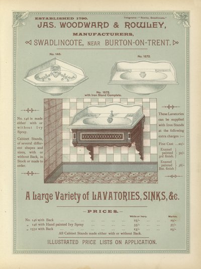 Page from The Architects, Surveyors and Engineers Compendium 1892 by English School