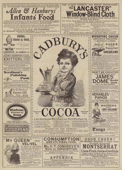 Page of Advertisements by English School