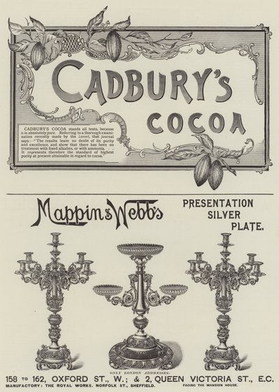 Page of Advertisements by English School