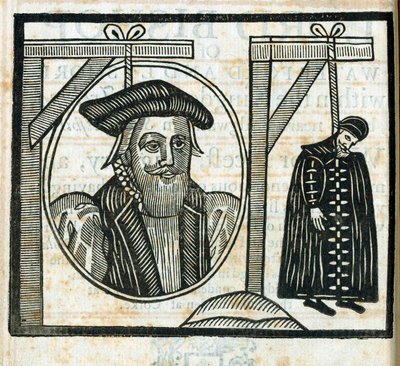 Pamphlet Announcing the Execution of John Atherton and His Lover John Childe for Buggery by English School