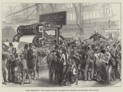 Paris Exhibition, the Ingram Rotary Machine for Printing Illustrated Newspapers by English School