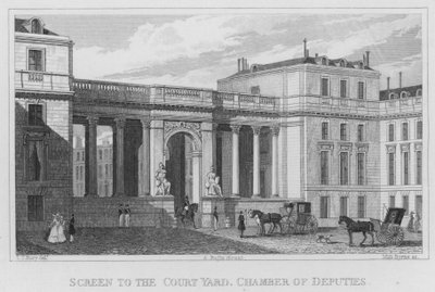 Paris, Screen to the Court Yard, Chamber of Deputies by English School