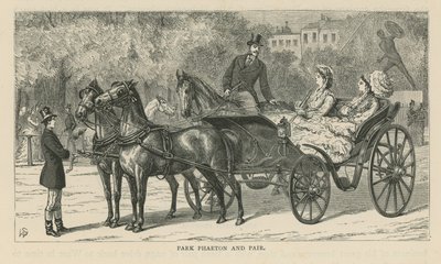 Park phaeton and pair by English School
