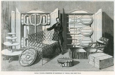 Patent Folding Furniture by Mannstein of Vienna by English School