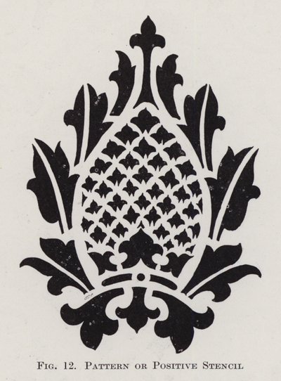 Pattern or Positive Stencil by English School