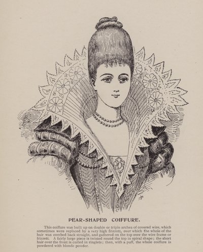 Pear-Shaped Coiffure by English School