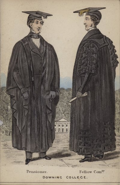Pensioner, Fellow Commoner, Downing College by English School
