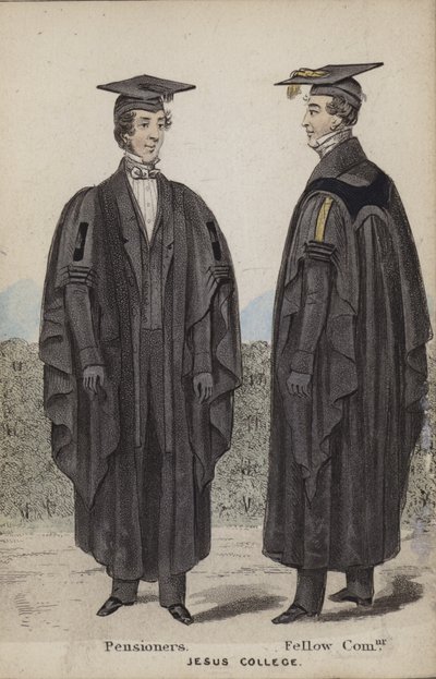 Pensioners, Fellow Commoner, Jesus College by English School