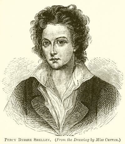 Percy Bysshe Shelley by English School