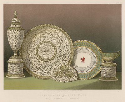 Perforated Parian Ware by English School