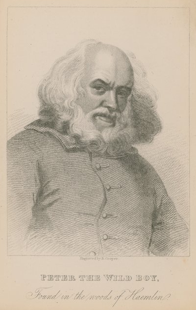 Peter the Wild Boy, Found in the Woods of Haemlin by English School