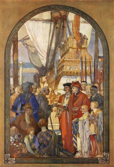 Philip of Burgundy Presents a Charter to the Merchant Adventurers by English School