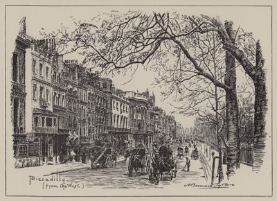 Piccadilly, from the West by English School