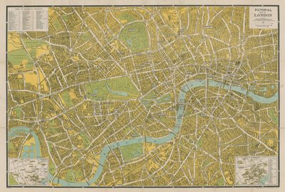 Pictorial Map of London by English School