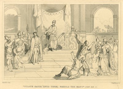 Pilate Saith Unto Them, Behold the Man!, John XIX, 5 by English School
