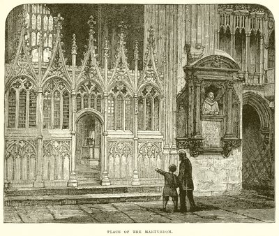 Place of the Martyrdom by English School