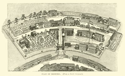 Plan of Deshima by English School