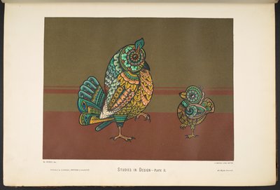 Plate II, from Studies in Design. [60 Coloured Plates.] by English School