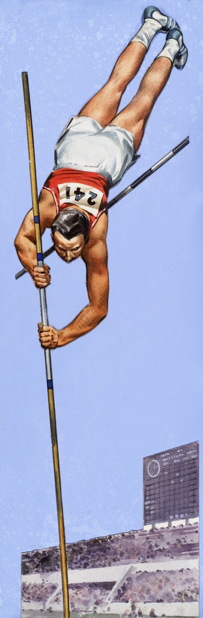 Pole vault champion Fred Hansen by English School
