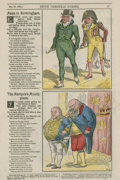 Political Cartoons by English School