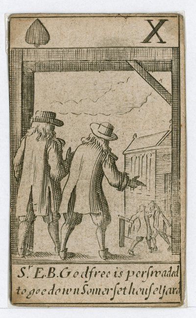 Popish Plot Playing Card by English School