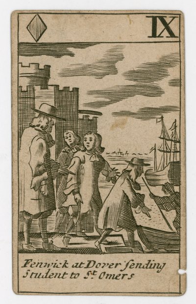 Popish Plot Playing Card by English School