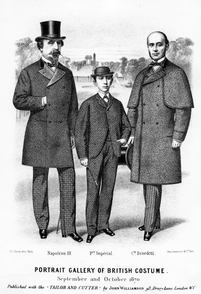 Portrait Gallery of British Costume, published with the Tailor and Cutter, 1870 by English School