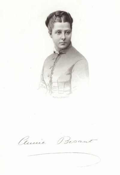 Portrait of Annie Besant by English School