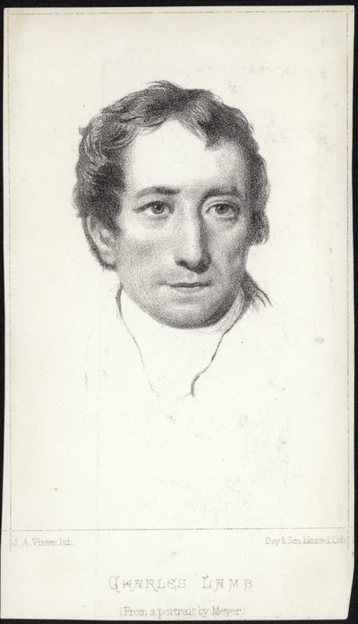 Portrait of Charles Lamb by English School