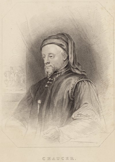 Portrait of Geoffrey Chaucer by English School