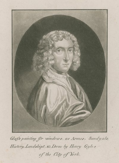Portrait of Henry Gyles, glass painter by English School