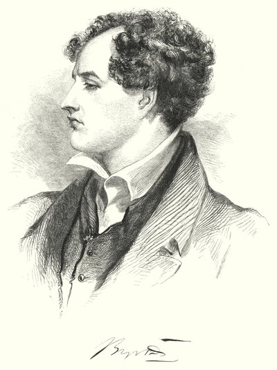 Portrait of Lord Byron by English School