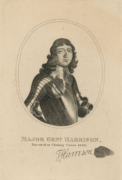 Portrait of Major General Thomas Harrison by English School