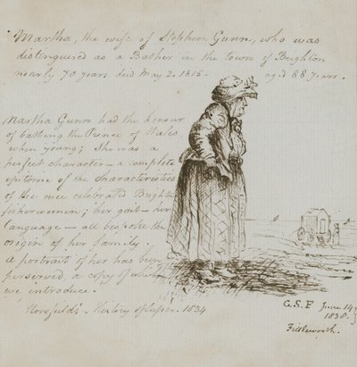 Portrait of Martha Gunn by English School