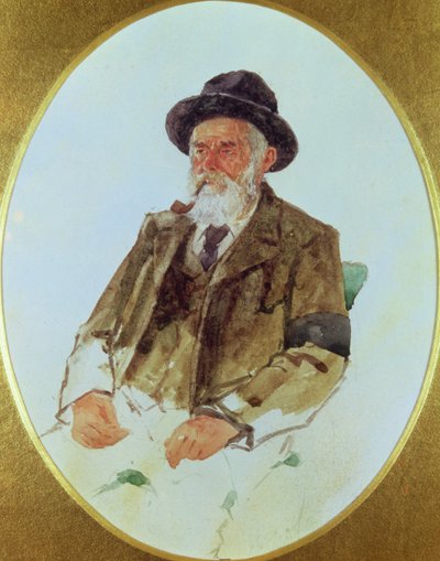 Portrait of Melchior Anderegg by English School