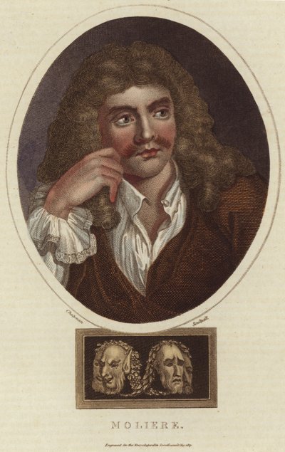 Portrait of Moliere by English School