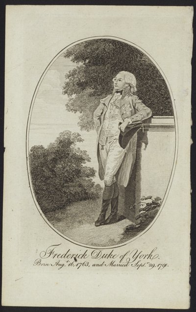 Portrait of Prince Frederick, Duke of York and Albany by English School
