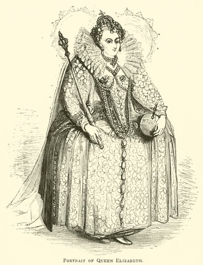 Portrait of Queen Elizabeth by English School