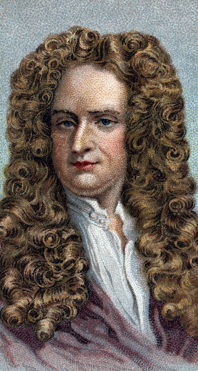 Portrait of Sir Isaac Newton 1642-1727, English Physicist and Mathematician - From Series 
