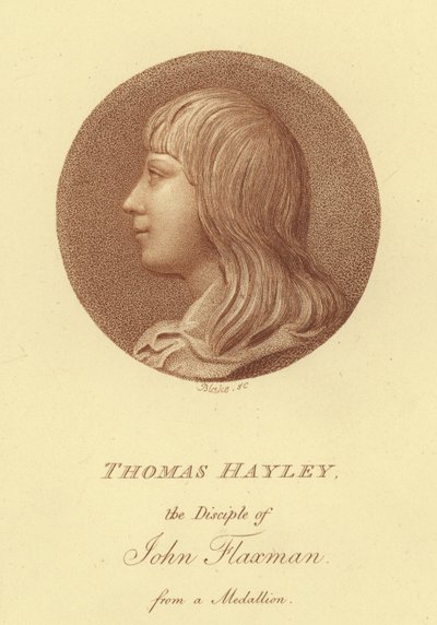 Portrait of the sculptor Thomas Hayley, disciple of John Flaxman by English School