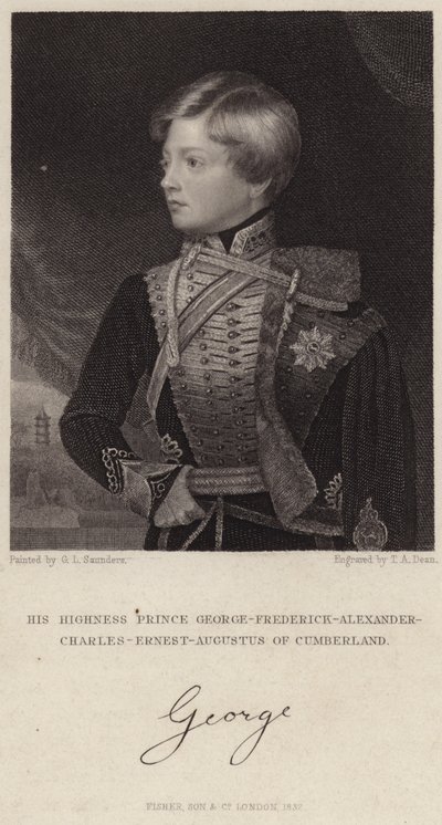 Prince George-Frederick-Alexander-Charles-Ernest-Augustus of Cumberland by English School