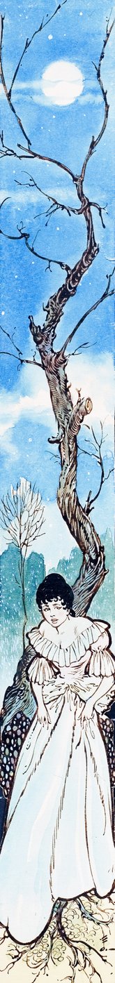 Princess by a tree by English School